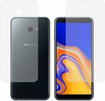 ISHANGEL Front and Back Screen Guard for SAMSUNG GALAXY J4 PLUS, Gorilla Hammer Proof, flexible fiber unbreakable Screen Protector, [Not a Tempered Glass] (Pack of 2)