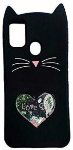 Aviaaz Samsung A21s 3D Black Rubber Back Cover