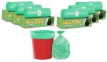Newtone Premium OXO - Biodegradable Garbage Bags (Large) Size 60 cm x 81 cm 6 Rolls (90 Bags) (Dustbin Bag/Trash Bag) (Green Colour)