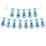 Suruchi Strokes Boss Baby Theme Happy Birthday Banner 13 cutout with String for little Boy