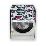 HIZING Waterproof washing machine cover Made for Electrolux 9 Kg Fully Automatic Front Load (EWF9024R5WB) Floral White print