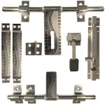 CIRCLE Door Kit Stainless Steel|Door Accessories Kit| Door Fittings Full Accessories |Door kit| |Door Hardware|Gate hardware| Front Aldrop|Back Latch|Two Handle|One Door Stopper&Tower Bolt