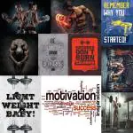 D E C O R A set of 10 wall poster of Motivational Quotes A4 size 11.7x8.3 inch 300 GSM & Inspirational Desings