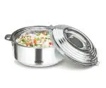 MILTON Galaxia 3500 Double Walled Stainless Steel Casserole, 3.33 litres, Silver | PU Insulated | Hot & Cold | Hygiene | Odourless