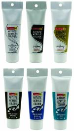 Camlin Kokuyo Multicolor Acrylic Watercolor Tubes 40 ml (Pack of 6)
