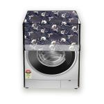 HIZING Waterproof washing machine cover Made for Ifb 8 Kg Front Loading Fully Automatic Senator Wxs Floral Grey print