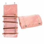 GalAura Hanging Roll Up Makeup Cosmetic Travel Organizer Storage Bag for Women Multipurpose Toiletry Kit 4 Removable Storage Bags for Makeup, First Aids, Medicine, Personal Care Black Color