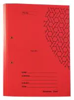 Shining Zon Light Spring File Card Board Cobra File Folder for Documents Files for certificates and documents (Pack of 6 Files, Red Colour)