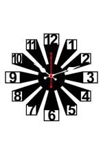 Signamio Black DN 0013 MDF with Acrylic 3D Design Wall Clock