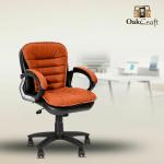 Oakcraft Harmony Medium Back Leatherette Ergonomic Office Chair