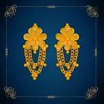 arch fashion Traditional Gold Platted New Stud Earrings Collection ERG2087