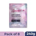 Sparkel Youth Anti-Aging Face Mask Sheets | Facial Sheet Mask for Women Skin Care - Pack of 8