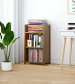 House of Quirk 3-Tier Bamboo Shelf Storage Display Shelf DIY (40x80cm)Brown