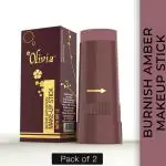 Olivia Instant Waterproof Makeup Stick Concealer Burnish Amber 15 g ShadeNo.10 (SPF 12) - Pack of 2