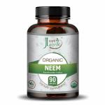 Just Jaivik Organic Neem Tablet As Dietary Supplements - 750 mg (90 Tablets)