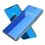 RUPELIK (Mirror Flip Realme 7 Blue) Polycarbonate Mobile Clear View Shockproof Plating Mirror Flip Stand Cover Case Compatible with Realme 7 (Blue)(SENSOR NOT WORKING)