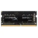 KINGSTON HyperX HX424S14IB2/8 Impact Black 8GB 2400MHz DDR4 Non-ECC CL14 260-pin Unbuffered SODIMM Internal Memory Black