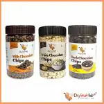 Dry Fruit Hub - Dark, Milk and White Chocolate Chips Combo 600 g |Choco Chips For Cake Decoration
