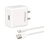 TP TROOPS Fast Charger Fusion Charge 20W QC 4.1A Mobile Charger USB Ports, Free C Type-Cable, Smart Protection System, Fast Charging & Data Transfer