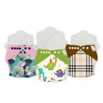 Snugkins New Age Reusable, Waterproof & Washable Cloth Diapers for Babies (3m-2yrs) + Wet-Free Prefold Pad + Booster Pad. Fits 5-14kg - Pack of 3