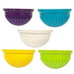 Shopmefast Plastic Wall Hanging Planters Flower Pots (Pack Of 5)
