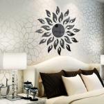 Bikri Kendra - Sun Black ( 1.5 Feet x 1.5 Feet ) - 3D Acrylic Mirror Wall Stickers - B072JN1SLM