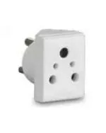 Anchor by Panasonic 16A 3 Pin Pilot Multi Plug 240V (White, Pack of 2)