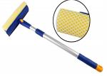 RONTENO Stainless Steel Wiper Cleaning Glass | Telescopic Car Wiper | ( 1 Pc -Blue/Yellow Color)