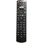 NIJ Remote Control for LED, LCD Panasonic TV with Netflix Button (Black)
