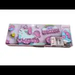 VK TRADERS Branded Unicorn Themed Magnetic Pencil Box for Kid, Space Pencil Box for Boys & Girls, Stationery Box, Buttons Operated Pencil Box for Kids