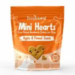 Freshwoof Mini Hearts Handmade Cookies for Dogs (40-50 Heart-Shaped Cookies)