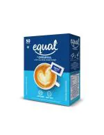Equal Original Low Calorie Sweetener, Sugar Free, Low Calories, Sugar Control, 50 Sachet