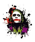 Divinedesigns Multicolor Vinyl Sad Joker Sticker