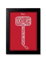 Blue Nexus Thor Mjolnir Art Wall Poster with Wall Frame Room Art Painting Collection A4 size 10x13
