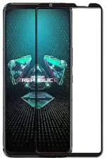 Lustree Asus ROG Phone 5 Black Tempered Glass Scratch Proof and Bubble Free Screen Protector with Dry and Wet Wipe