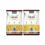 Keya Gourmet 100% Durum Wheat Semolina Pasta Combo | Elbow Pasta x 1, Penne Pasta x 1| 400 gm Each (800 gm)