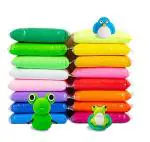 REDGE Light Clay Foam Multicolor Pack of 12 Color Set Light Clay Air Dry Soft