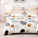 Purav Light Comforter Microfibre All-Weather Reversible Double Bed Blanket Light Weight Quilt Duvet, Peach - 90 x 100 inch, 1 Piece