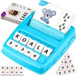 PATPAT Spelling Games for Kids,Brain Games for Kids with Flash Cards,2 in 1 Matching Letter and Number Games for Boys and Girls Sight Words Recognition Kindergarten Teaching Tools
