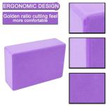 Yoga Blocks Foam Bricks and Strap Set 2 Packs Eco Friendly Non Toxic for Women Men Beginners High Density EVA Foam Blocks Support and Deepen Poses Improve Strength Balance Firm Lightweight