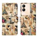 A D Enterprises Brown Tower Flip Cover for Vivo Y200 5G | Magnetic Case | Shock Absorbent | Flip Cover Vivo Y200 5G