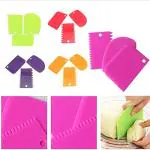 PINDIA Plastic Cake Scraper (Multicolor, Set of 3)(JIO-DC1702029)