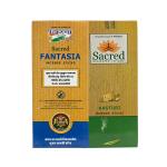 Sacred Family Pack of 2 Kasturi and Fantasia for Pooja, Luxury Incense Stick Natural Fragrance for Puja, Meditation, Refreshing Ambience, 312 Quantity, (156 Agarbatti Stick Per Pack, Set of 2)