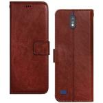 Juberous Flip Cover for Jio Phone Next/JioPhone Next/Jio Next PU Leather Vintage Case with Card Holder and Magnetic Stand (Brown)