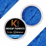 KINDED Dark Blue Powder Loose Shimmer Glitter Eyeshadow for Women, 3 g