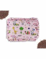 Ortis Global Trade Cotton Head Shaping Mustard Seed Rai, Head Shaping Baby Pillow Jungle Print - Pink