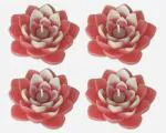 Shraddha Creation scented two tone floating lotus candles,pink,set of 4