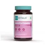 HealthKart HK Vitals Multivitamin Plus Women, Advanced Daily Multivitamin for Active Women | for Energy, Joints, Skin & Hair; with Iron, Vitamin C, Veg Collagen, Hyaluronic Acid & Biotin, 60 Tablets