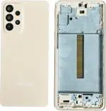 Imbi Samsung Galaxy A33 5G Peach Plastic Replacement Housing Full Body With Middle Frame And Side Key Full Panel