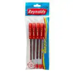 REYNOLDS JIFFY GEL PEN RED (SET OF 5) PACK OF 20